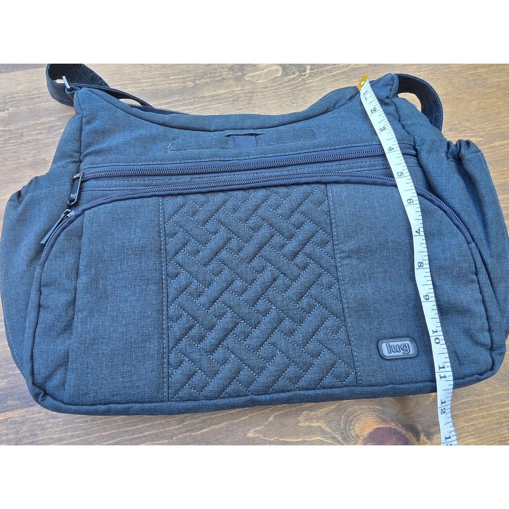 Lug Gallop Crossbody Shoulder Bag Navy Blue Quilted Messenger Travel Bag - Picture 4 of 10